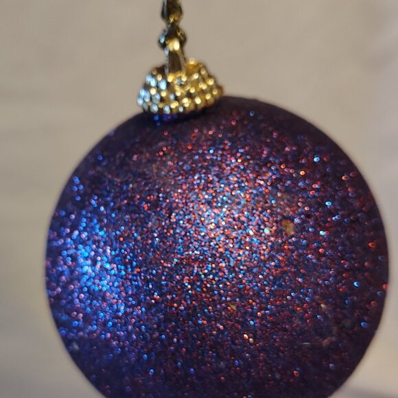 Lot of 12 Various Purple Christmas Ornaments - Picture 5 of 8